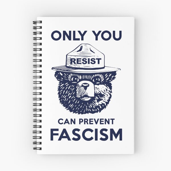 Item preview, Smokey Says Resist! Only You Can Prevent Fascism! (navy) designed and sold by Thelittlelord.