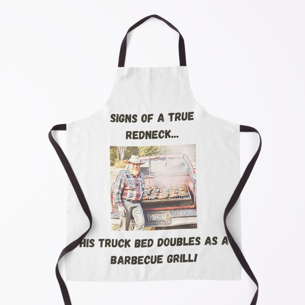 Item preview, Signs of a True Redneck: Truck Bed Barbecue! Black Text designed and sold by LaughGraphics - Fun Graphics, Serious Laughs!.