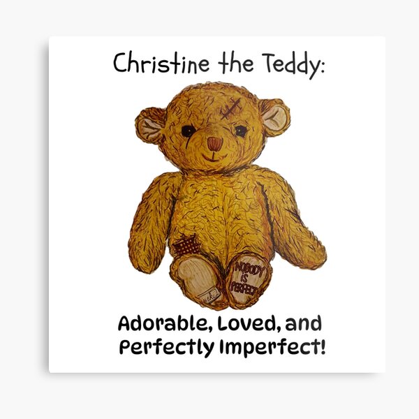 Item preview, Christine the Teddy: Adorable, Loved, and Perfectly Imperfect! designed and sold by Sibyl-Arts.