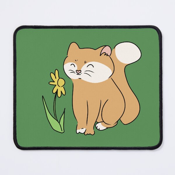 Item preview, Ginger Cat and Flower designed and sold by HugSomeNettles.