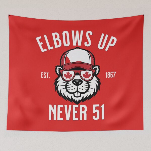 Item preview, Elbows Up Canada Never 51 Beaver True North designed and sold by Dreamy-Scenes.