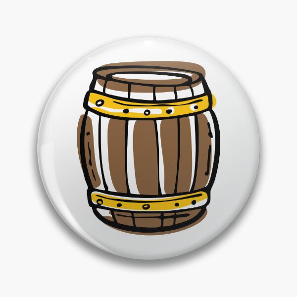 Item preview, Cartoon Wooden Barrel | Rustic Hand-Drawn Illustration designed and sold by ArchiTania Studio.