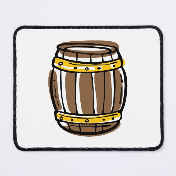 Item preview, Cartoon Wooden Barrel | Rustic Hand-Drawn Illustration designed and sold by ArchiTania Studio.