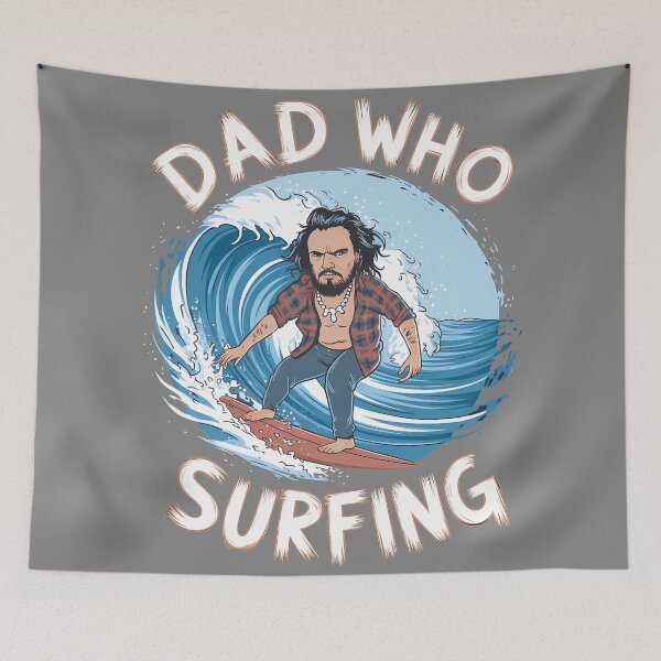 Item preview, Dad Who Surfing – Retro Vintage Surfboard Rider Gift designed and sold by AP_1979.