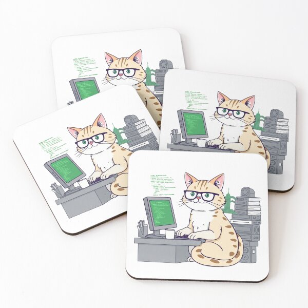 Item preview, Cat Developer – The Coding Feline Design designed and sold by UAcomix.