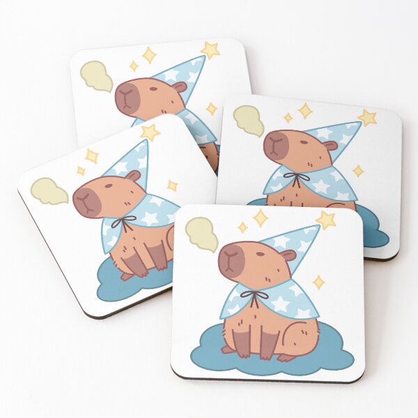 Item preview, Magician Capybara Sitting on a Cloud designed and sold by Polarisofficial.