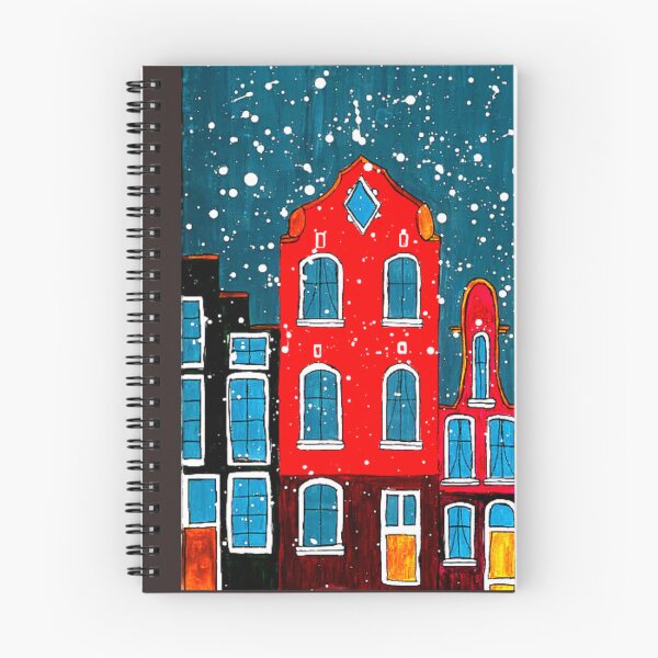 Artikelvorschau, Verschneite Amsterdamer Nächte – Gemütliches Winterstadtbild entworfen und verkauft von TheRoots-.