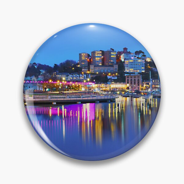Item preview, Torquay Harbour Night designed and sold by Alisonchambers2.