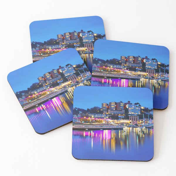 Item preview, Torquay Harbour Night designed and sold by Alisonchambers2.