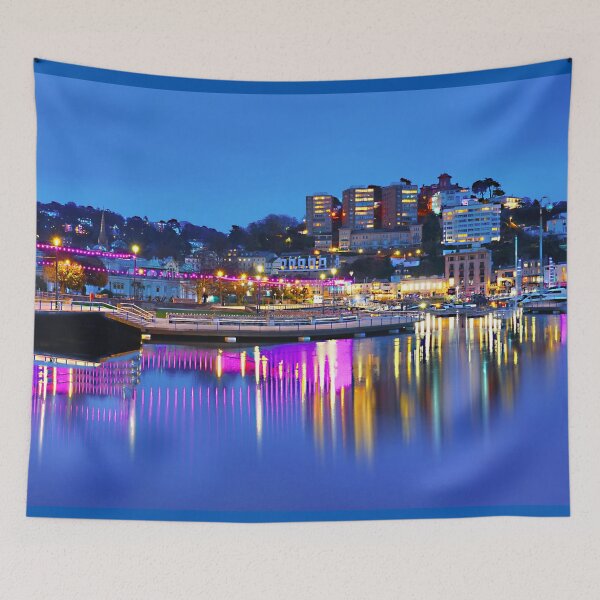 Item preview, Torquay Harbour Night designed and sold by Alisonchambers2.