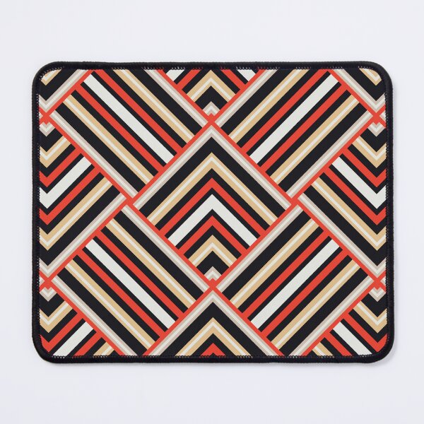 Item preview, Colorful Retro Vintage Abstract Geometric Chevron Stripes, Zigzag, Weave Pattern  designed and sold by BWDecorPattern.