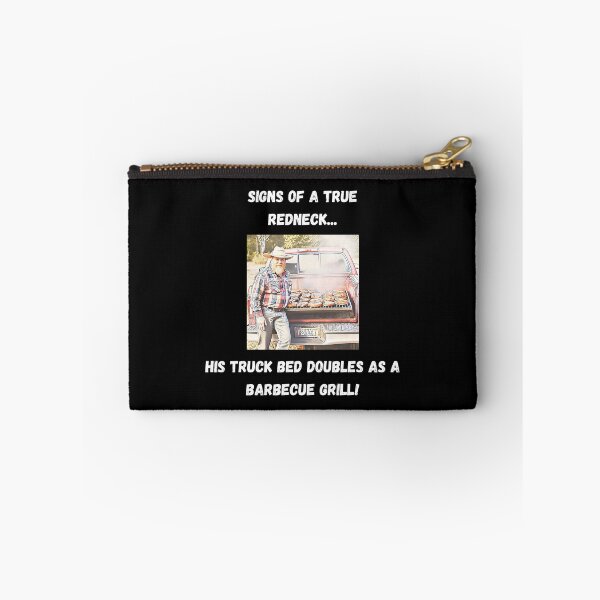 Item preview, Signs of a True Redneck: Truck Bed Barbecue! White Text designed and sold by LaughGraphics - Fun Graphics, Serious Laughs!.