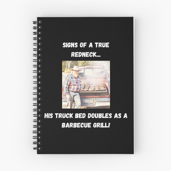 Item preview, Signs of a True Redneck: Truck Bed Barbecue! White Text designed and sold by LaughGraphics - Fun Graphics, Serious Laughs!.
