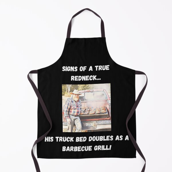 Item preview, Signs of a True Redneck: Truck Bed Barbecue! White Text designed and sold by LaughGraphics - Fun Graphics, Serious Laughs!.