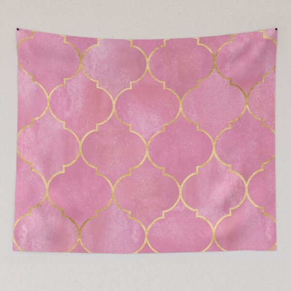 Item preview, Vintage Moroccan Pattern on Shades of Pink designed and sold by KajalGulgulia.