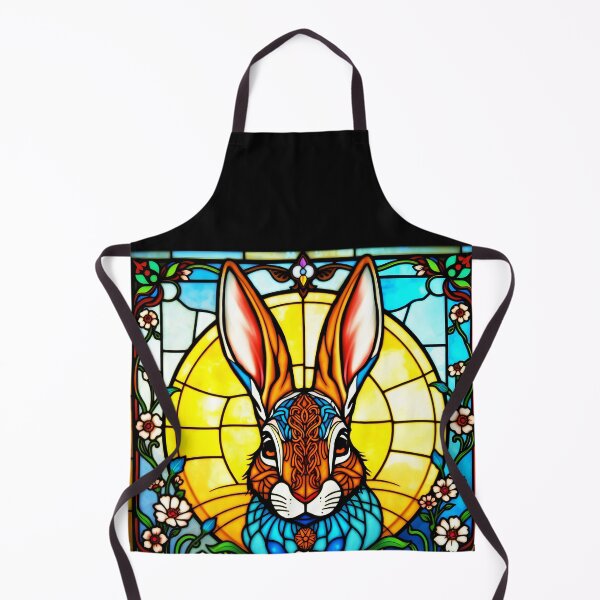 Artikelvorschau, Buntglas Blumenhase Osterkunst entworfen und verkauft von EmeraldeaArt.