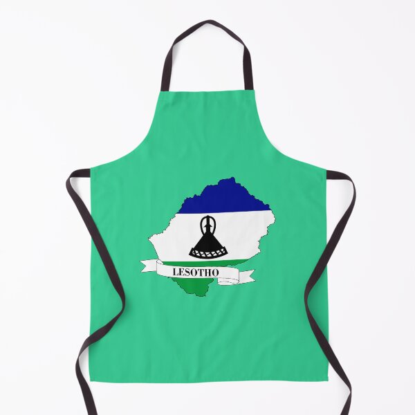 Item preview, Flag map of Lesotho designed and sold by visual adventures.