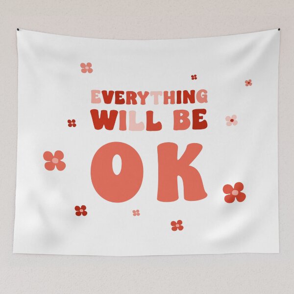 Item preview, Everything Will Be OK, Unique designed and sold by villacreativa.