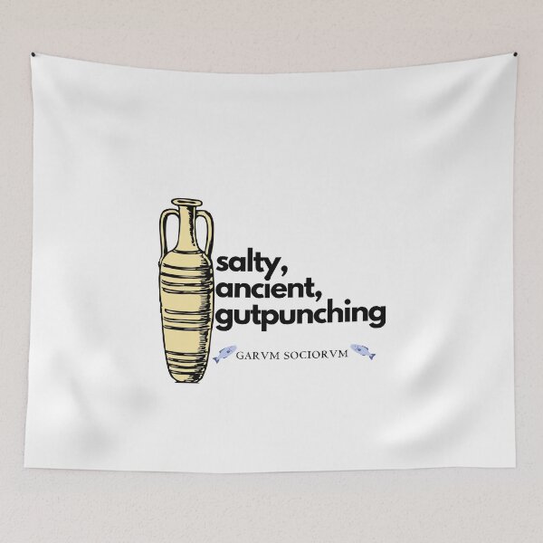 Item preview, Garum roman food funny advertisement black designed and sold by Toga & Tonic.