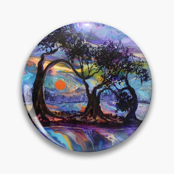 Item preview, Melody of the Cypress Trees at Sunset designed and sold by BreezyZen.