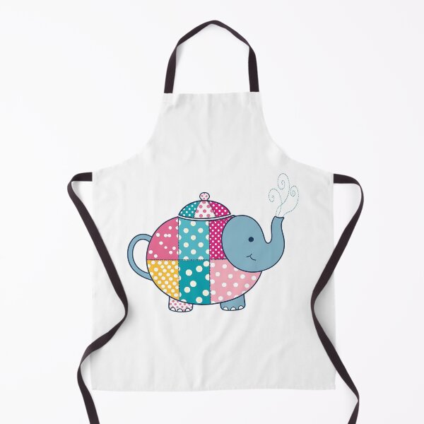 Item preview, Patchwork Quilted Elephant Teapot - Colorful and Cozy Folk designed and sold by UniversalFlair.