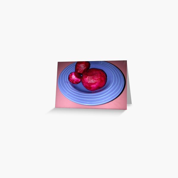Beets in Blue Greeting Card