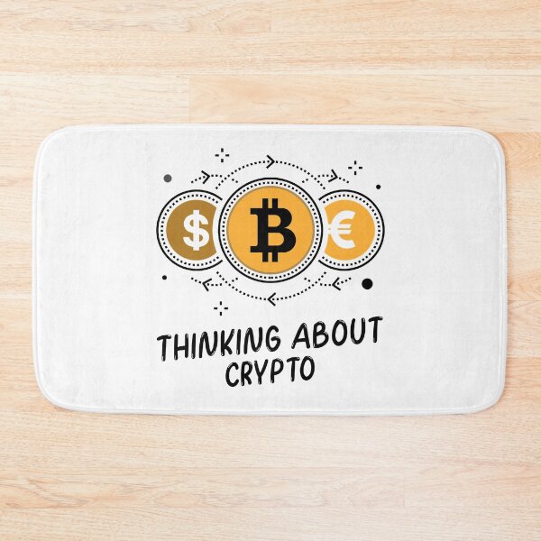 Item preview, Thinking About Crypto Funny Gift designed and sold by Second Slice.