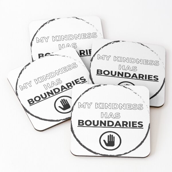 Item preview, My Kindness Has Boundaries - Black and white - Motivational/ Inspirational quotes designed and sold by TishCO.
