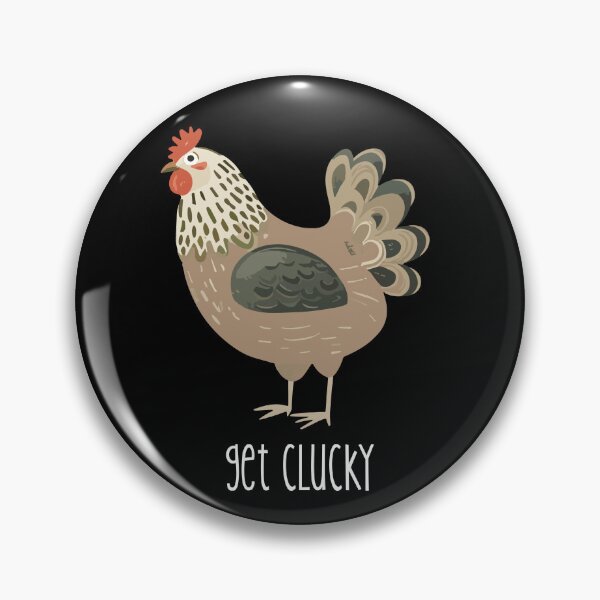 Item preview, Get Clucky, Chicken Humor, Funny Hen designed and sold by Furkid Studio.