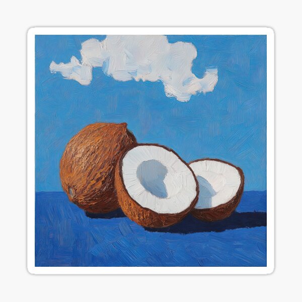 Item preview, Coconut fruit | Post-impressionist painting style designed and sold by ComicsFactory.