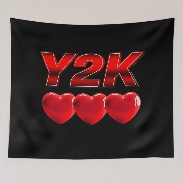 Item preview, Y2K Red Heart Vibes – Retro 2000s Graphic Tee designed and sold by WorldAniPicture.