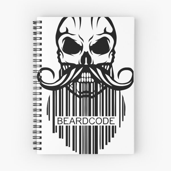 Item preview, skull quote hipster quote beardcode code beard bar mustache designed and sold by Achille3777.