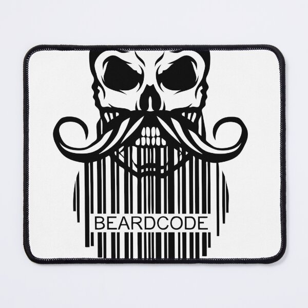 Item preview, skull quote hipster quote beardcode code beard bar mustache designed and sold by Achille3777.