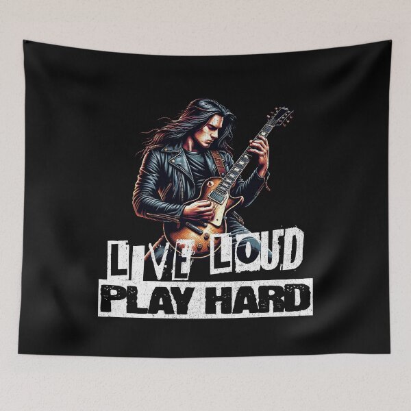 Item preview, Live Loud Play Hard designed and sold by GAZZA DESIGN.