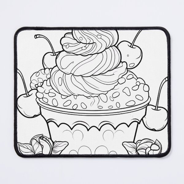 Item preview, Cupcake Coloring Page Pattern  designed and sold by DavidColoring.