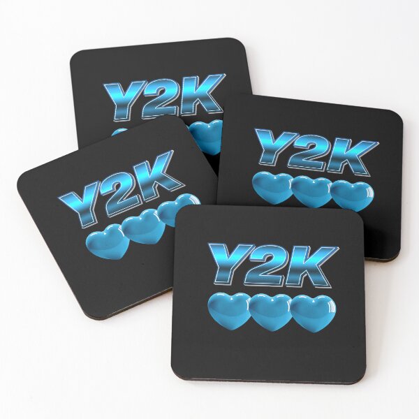 Item preview, Y2K blue Heart Vibes – Retro 2000s Graphic Tee designed and sold by WorldAniPicture.
