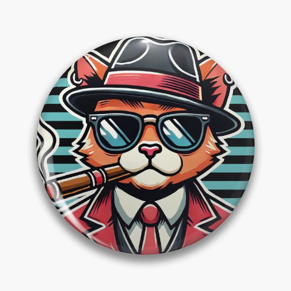 Item preview, Gangster Cat designed and sold by Hoof Crafted Studio.