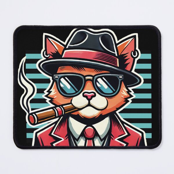 Item preview, Gangster Cat designed and sold by Hoof Crafted Studio.