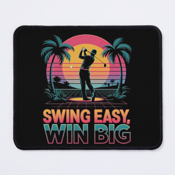 Item preview, Retro Golf Swing Poster – Vintage Sunset Golfer Aesthetic designed and sold by love3617.
