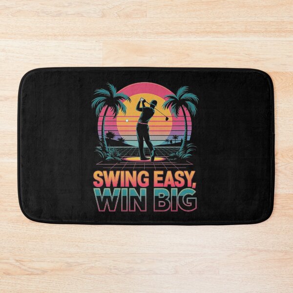 Item preview, Retro Golf Swing Poster – Vintage Sunset Golfer Aesthetic designed and sold by love3617.