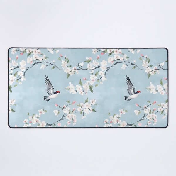 Item preview, Swallow among the apple blossom designed and sold by Lewis-mart.