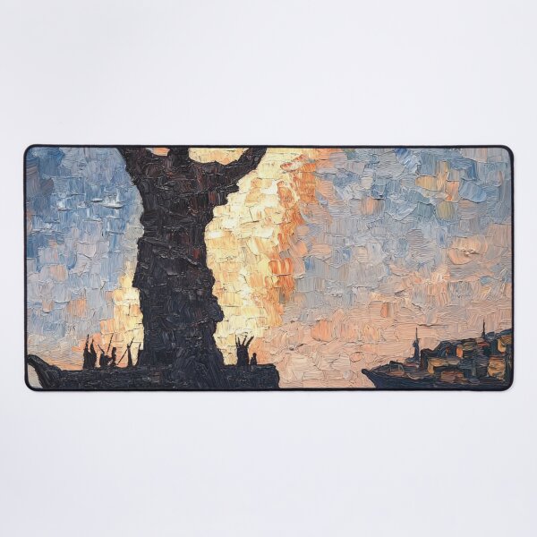 Item preview, Colossus of Rhodes | Post-impressionist painting style designed and sold by ComicsFactory.