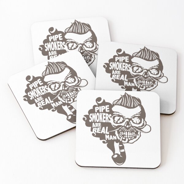 Item preview, skull quote hipster pipe smokers real man mustache designed and sold by Achille3777.