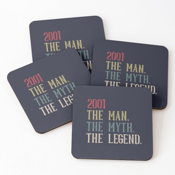 Item preview, 2001 The Man The Myth The Legend Cool 24th Birthday Gift Funny Vintage 24 Year Old Bday Gifts Men Boy designed and sold by BCNDesign.