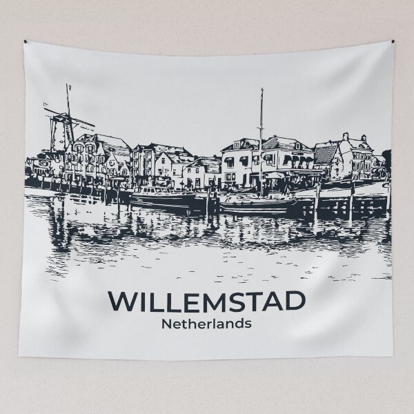 Item preview, Willemstad - Netherlands designed and sold by Lakeric Cityscapes.