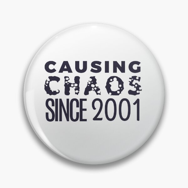 Item preview, Causing Chaos Since 2001 Cool Humor 24th Birthday Gift Funny 24 Year Old Bday Gifts Men Women Boy Girl designed and sold by BCNDesign.