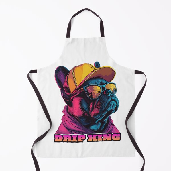 Item preview, French bulldog: cool dog drip king designed and sold by HannaArtHeart.