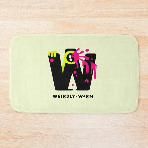 Item preview, Weirdly Worn Typography Art - Neon Pink Splatter Logo Design - Retro Graphic Letter W with Drip Effect for Alternative Fashion" designed and sold by WeirdlyWorn.