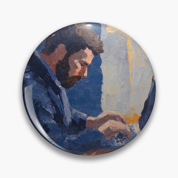 Item preview, Computer programmer | Post-impressionist painting style designed and sold by ComicsFactory.