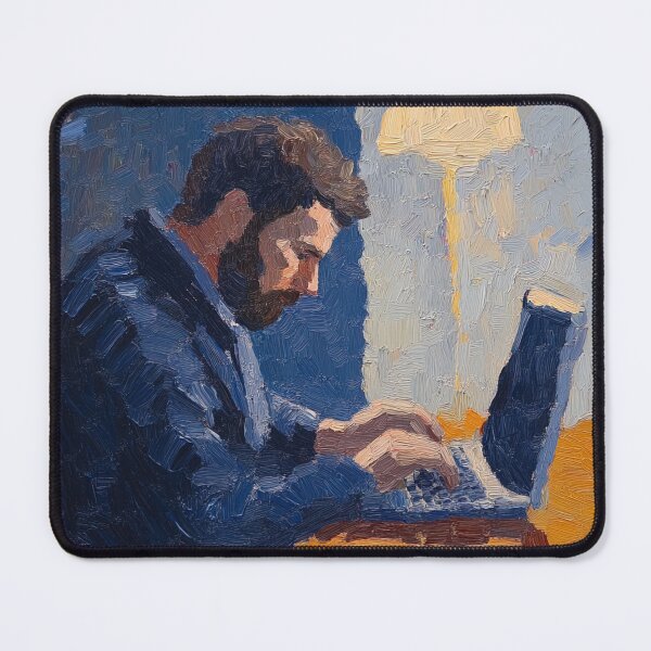 Item preview, Computer programmer | Post-impressionist painting style designed and sold by ComicsFactory.